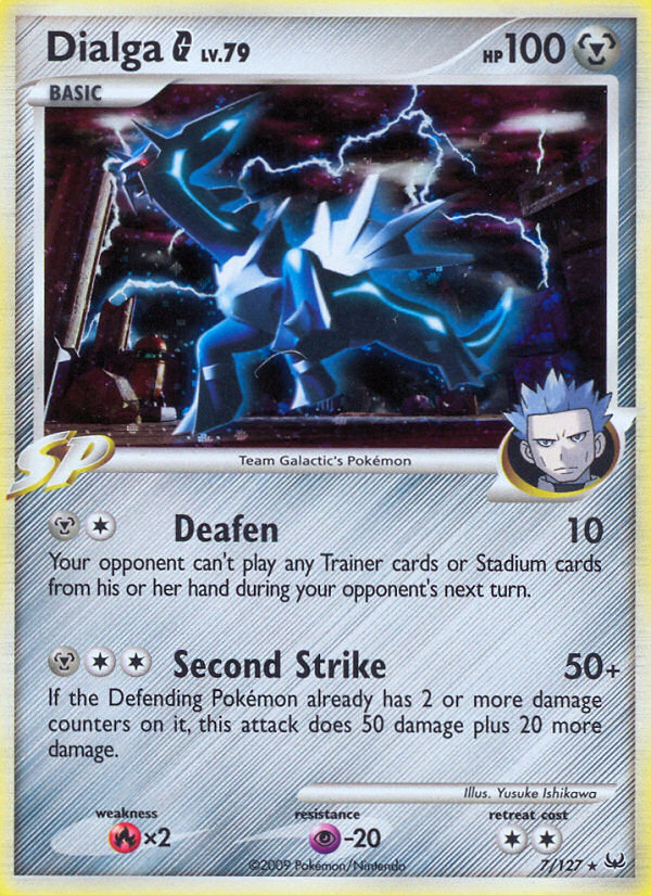 Dialga G 7/127 Rare Holo | Platinum | Pokemon Card