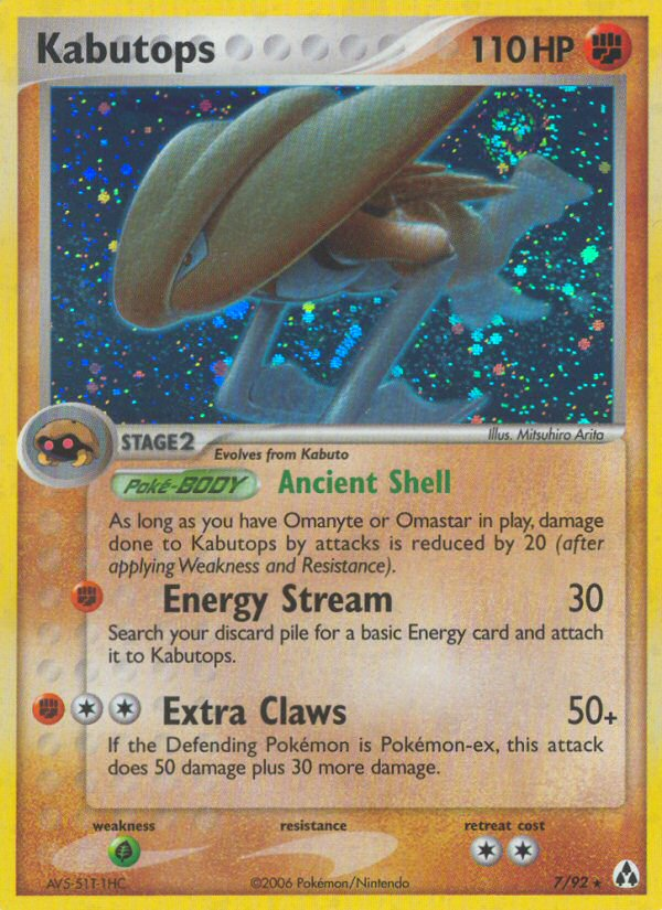 Kabutops 7/92 Rare Holo | Legend Maker | Pokemon Card
