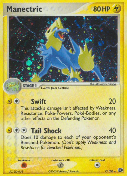 Manectric 7/106 Rare Holo | Emerald | Pokemon Card