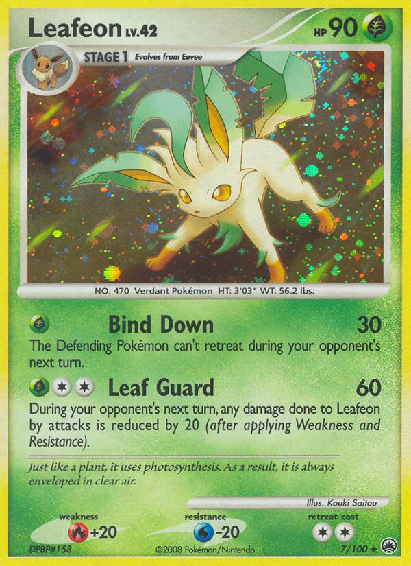 Leafeon 7/100 Rare Holo | Majestic Dawn | Pokemon Card