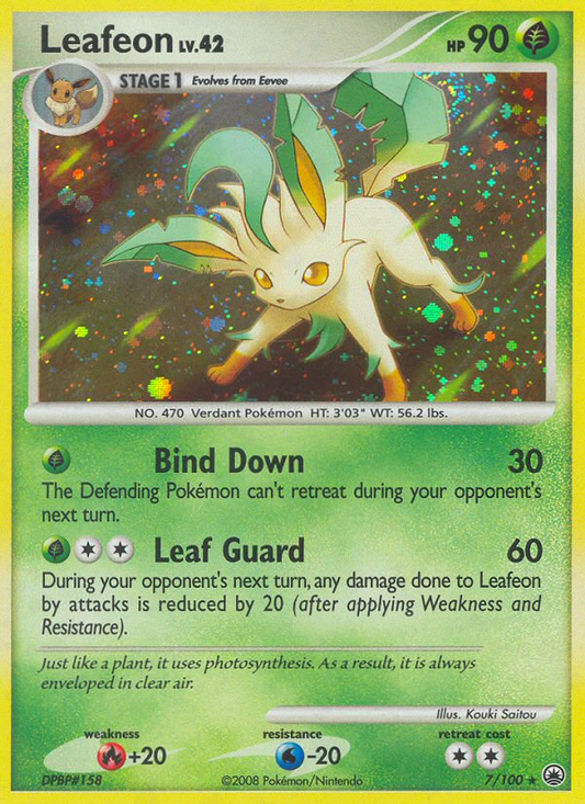 Leafeon 7/100 Rare Holo | Majestic Dawn | Pokemon Card