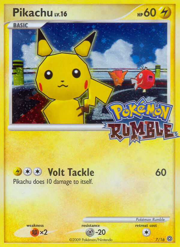 Pikachu 7/16 | Pokémon Rumble | Pokemon Card