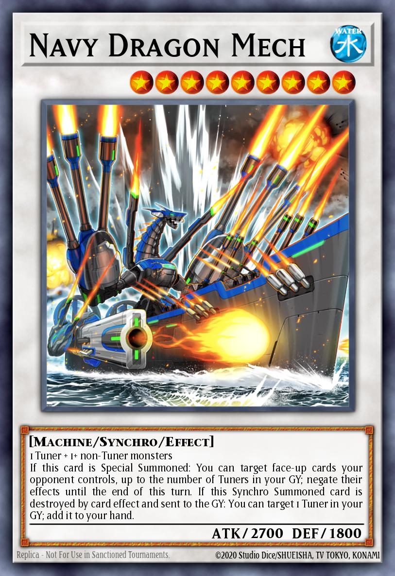 Navy Dragon Mech - DIFO-EN082 Super Rare