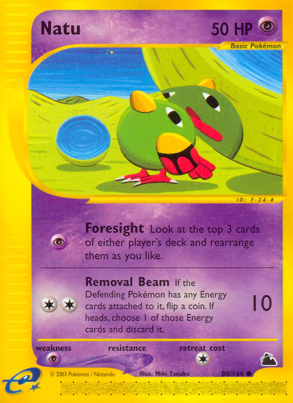 Natu 80/144 Common | Skyridge | Pokemon Card