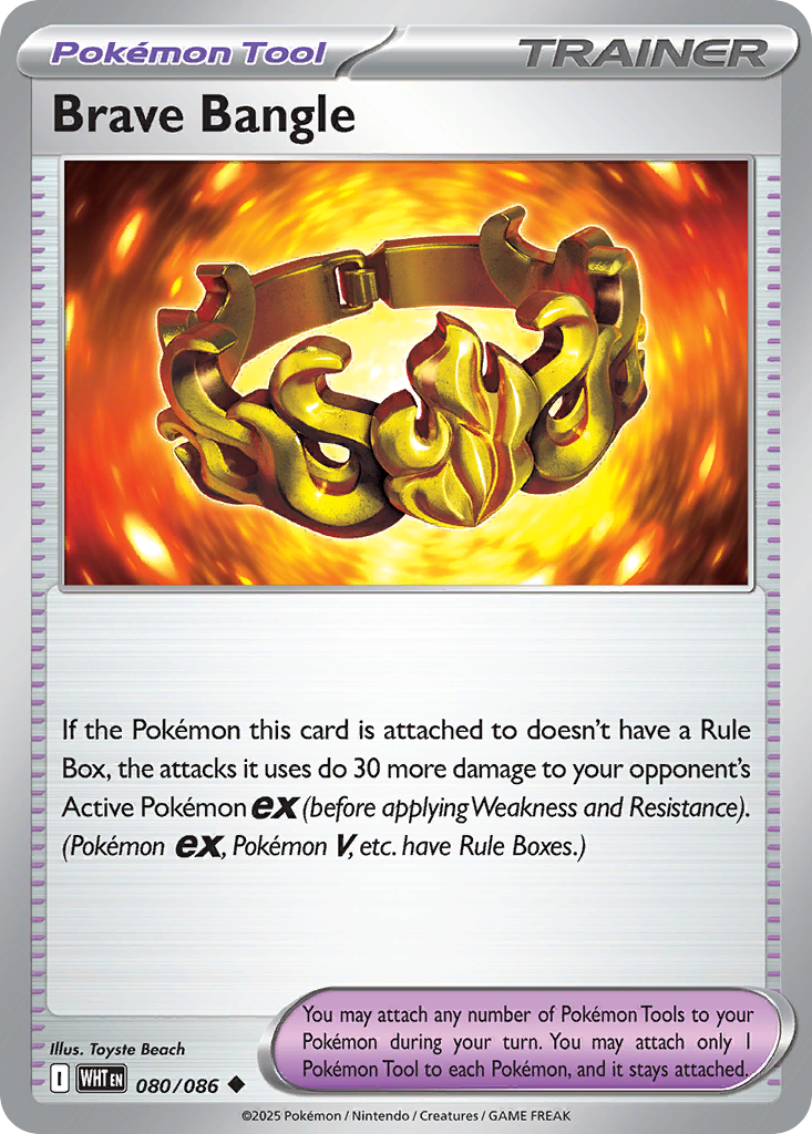 Brave Bangle 80/86 Uncommon | White Flare | Pokemon Card