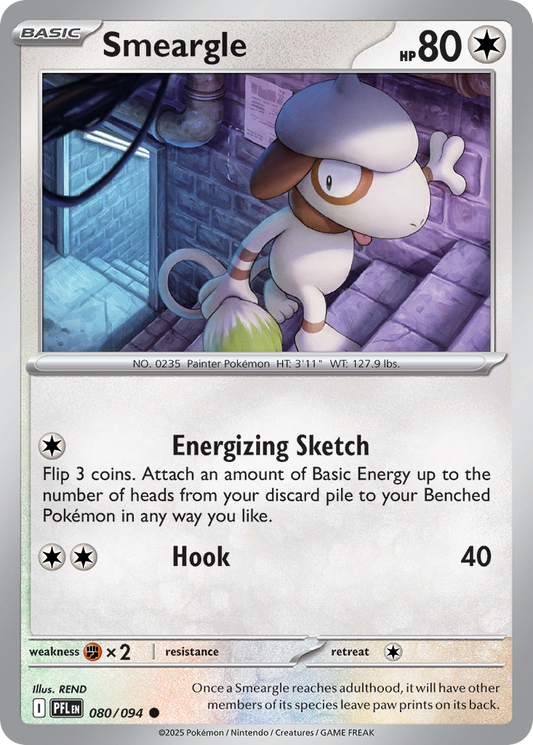 Smeargle 80/94 Common | Phantasmal Flames | Pokemon Card