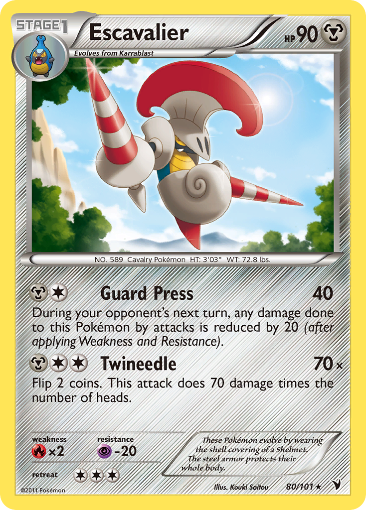 Escavalier 80/101 Rare | Noble Victories | Pokemon Card