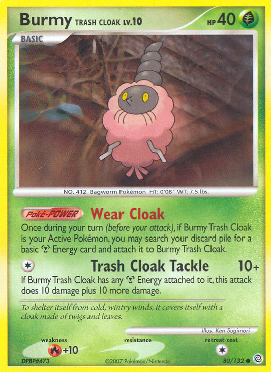 Burmy Trash Cloak 80/132 Common | Secret Wonders | Pokemon Card