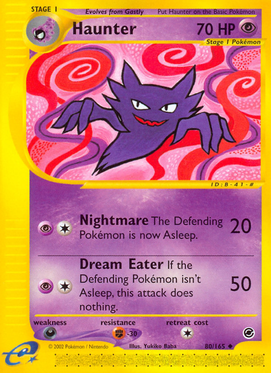 Haunter 80/165 Uncommon | Expedition Base Set | Pokemon Card