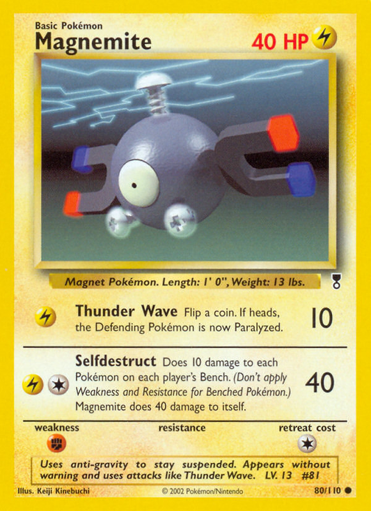 Magnemite 80/110 Common | Legendary Collection | Pokemon Card