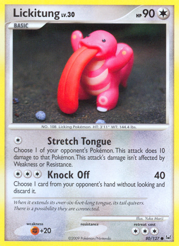 Lickitung 80/127 Common | Platinum | Pokemon Card