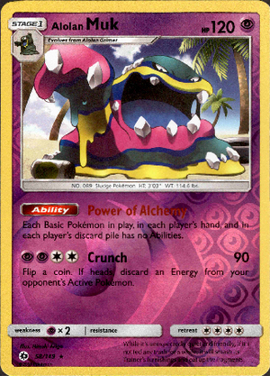 Alolan Muk 58/149 Reverse Holo | Sun & Moon | Pokemon Card