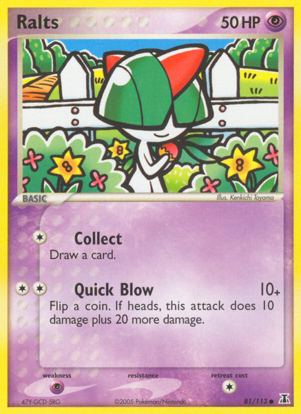 Ralts 81/113 Common | Delta Species | Pokemon Card