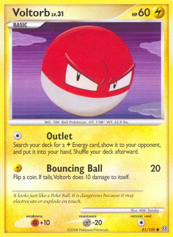 Voltorb 81/100 Common | Stormfront | Pokemon Card