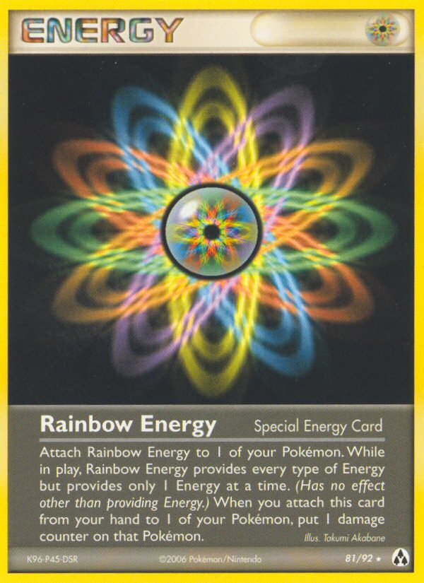 Rainbow Energy 81/92 Rare | Legend Maker | Pokemon Card