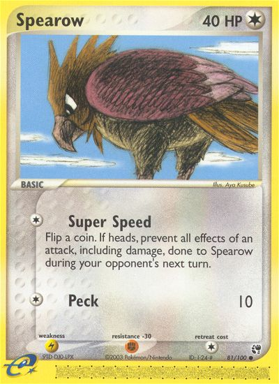 Spearow 81/100 Common | Sandstorm | Pokemon Card