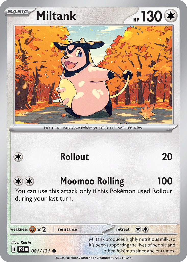 Miltank 81/131 Common | Prismatic Evolutions | Pokemon Card