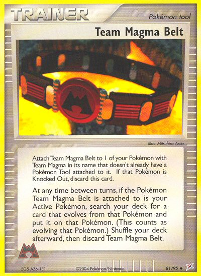Team Magma Belt 81/95 Uncommon | Team Magma vs Team Aqua | Pokemon Card