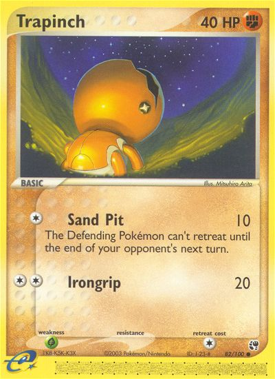 Trapinch 82/100 Common | Sandstorm | Pokemon Card