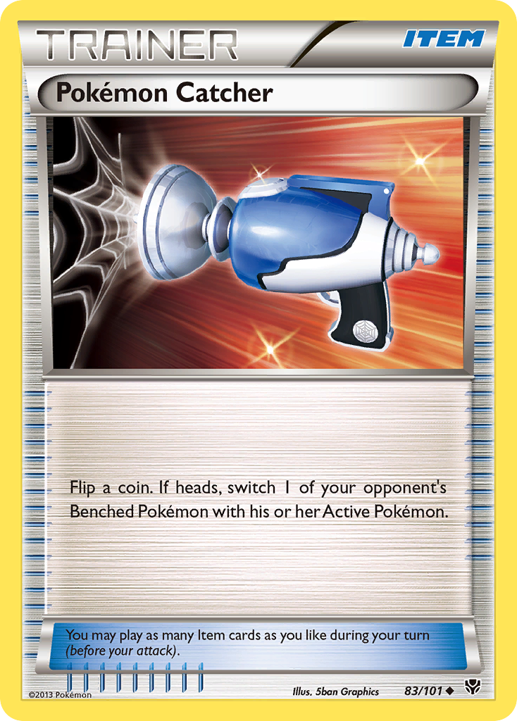 Pokémon Catcher 83/101 Uncommon | Plasma Blast | Pokemon Card