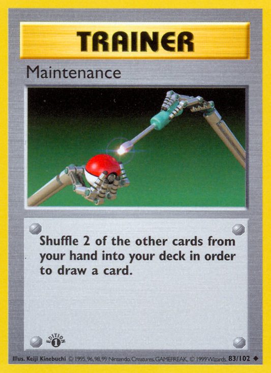 Maintenance 83/102 Uncommon | Base | Pokemon Card