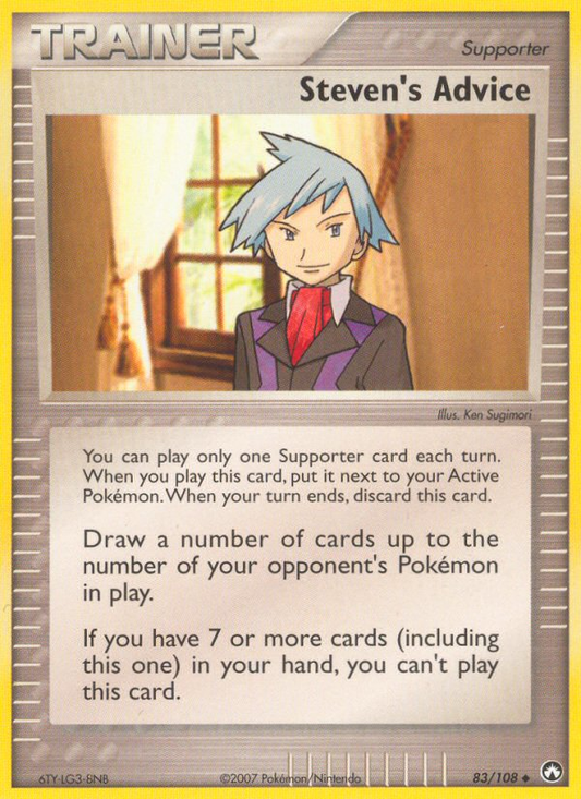 Steven's Advice 83/108 Uncommon | Power Keepers | Pokemon Card
