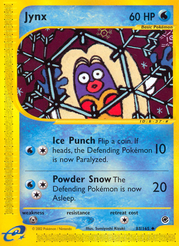 Jynx 83/165 Uncommon | Expedition Base Set | Pokemon Card