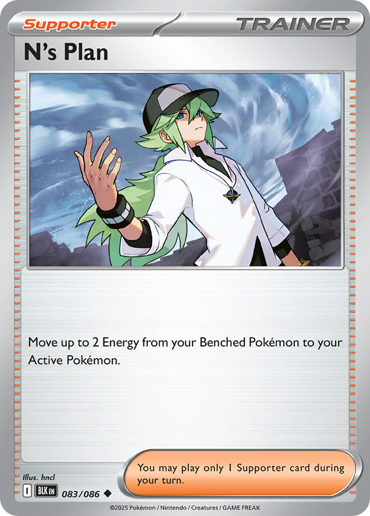 N's Plan 83/86 Uncommon | Black Bolt | Pokemon Card