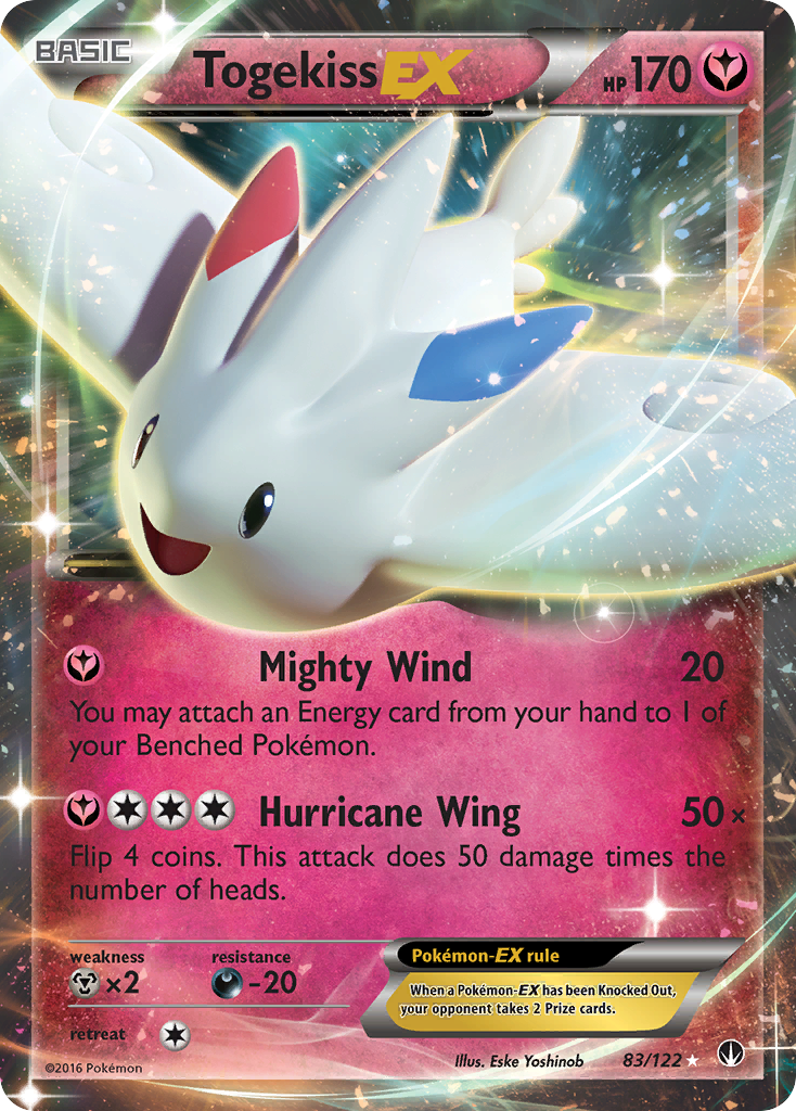 Togekiss-EX 83/122 Rare Holo EX | BREAKpoint | Pokemon Card