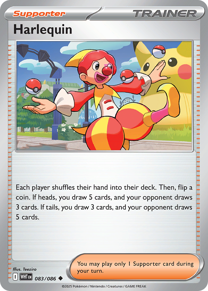 Harlequin 83/86 Uncommon | White Flare | Pokemon Card