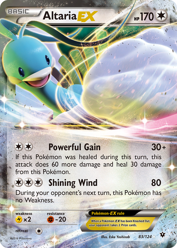 Altaria-EX 83/124 Rare Holo EX | Fates Collide | Pokemon Card
