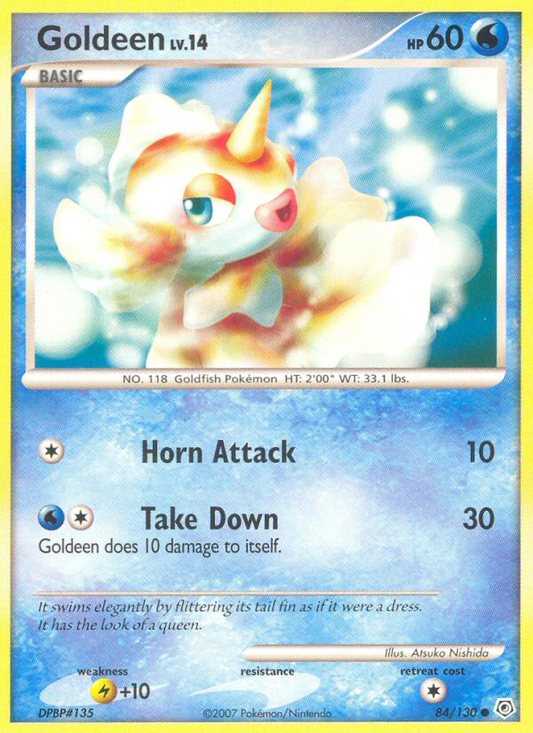 Goldeen 84/130 Common | Diamond & Pearl | Pokemon Card