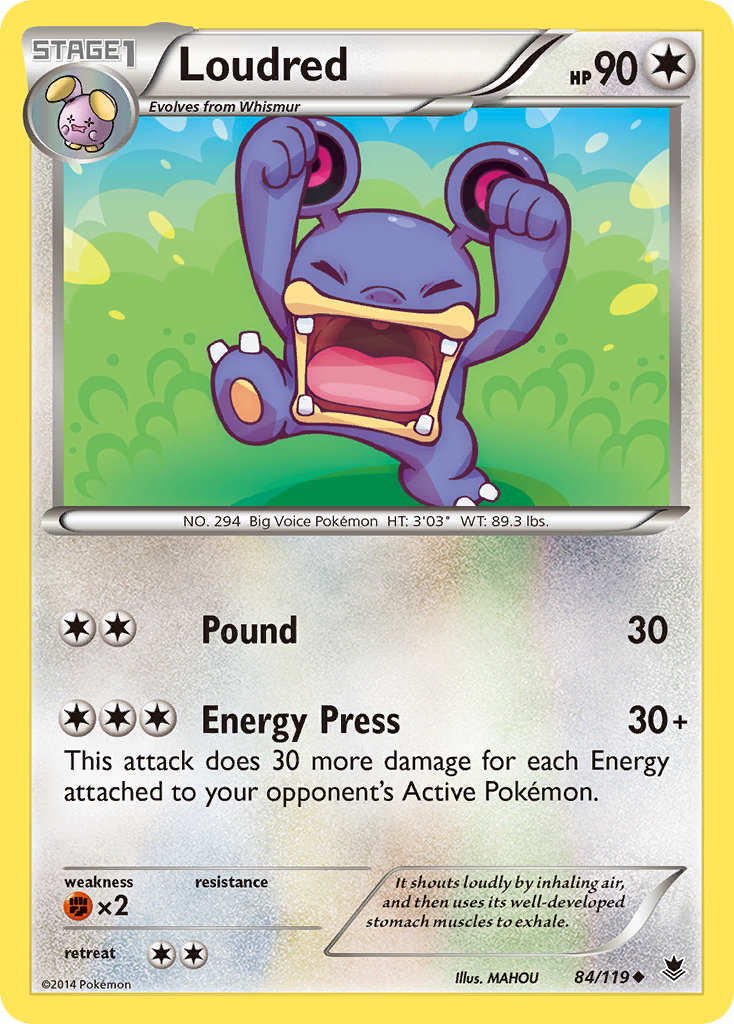 Loudred 84/124 Uncommon | Phantom Forces