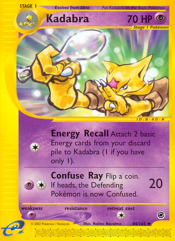 Kadabra 84/165 Uncommon | Expedition Base Set | Pokemon Card