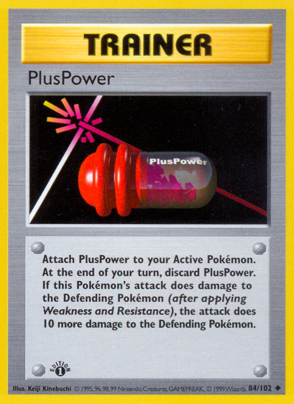 PlusPower 84/102 Uncommon | Base | Pokemon Card