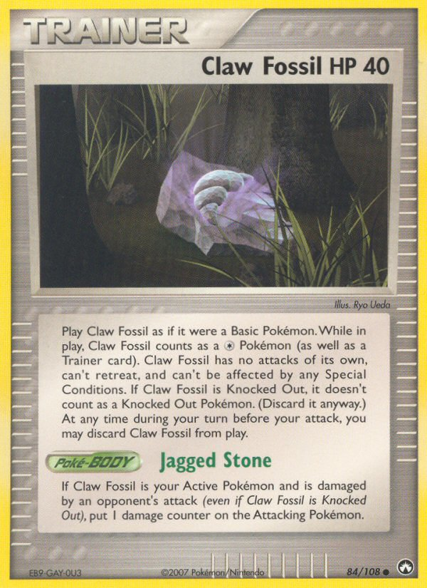 Claw Fossil 84/108 Common | Power Keepers | Pokemon Card