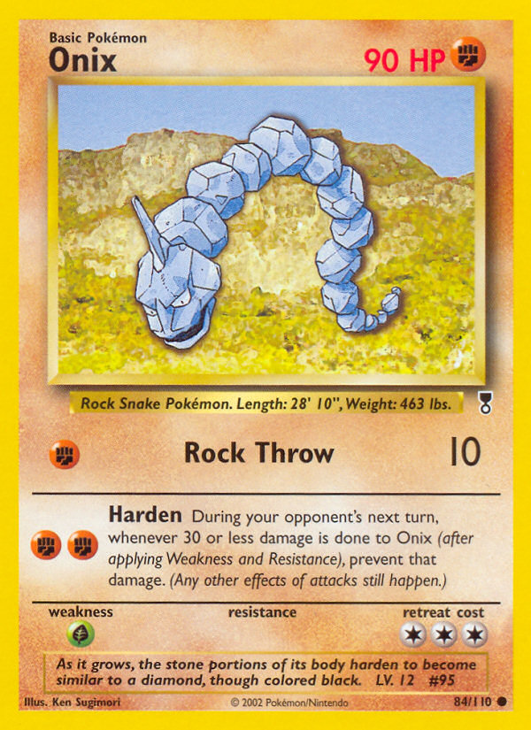 Onix 84/110 Common | Legendary Collection | Pokemon Card