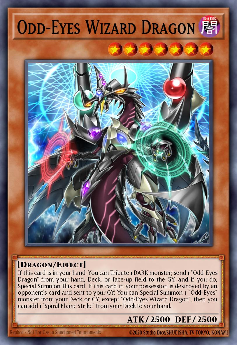 odd eyes yugioh cards OddEyes Wizard Dragon - LED6-EN046 Rare