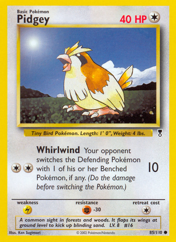 Pidgey 85/110 Common | Legendary Collection | Pokemon Card