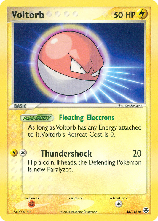 Voltorb 85/112 Common | FireRed & LeafGreen | Pokemon Card