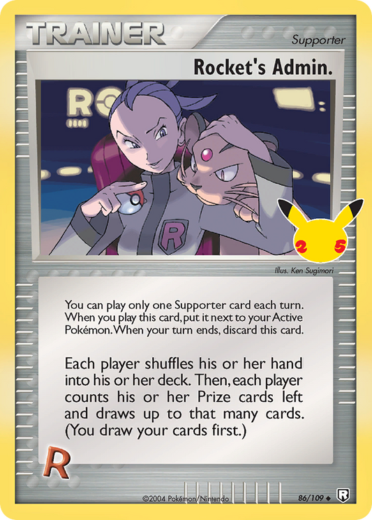 Rocket's Admin. 86/25 Classic Collection | Celebrations: Classic Collection | Pokemon Card