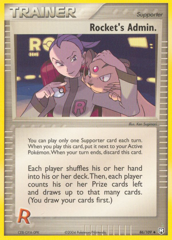 Rocket's Admin. 86/109 Uncommon | Team Rocket Returns | Pokemon Card