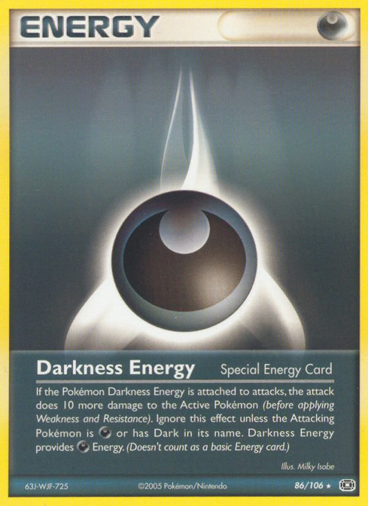 Darkness Energy 86/106 Rare | Emerald | Pokemon Card