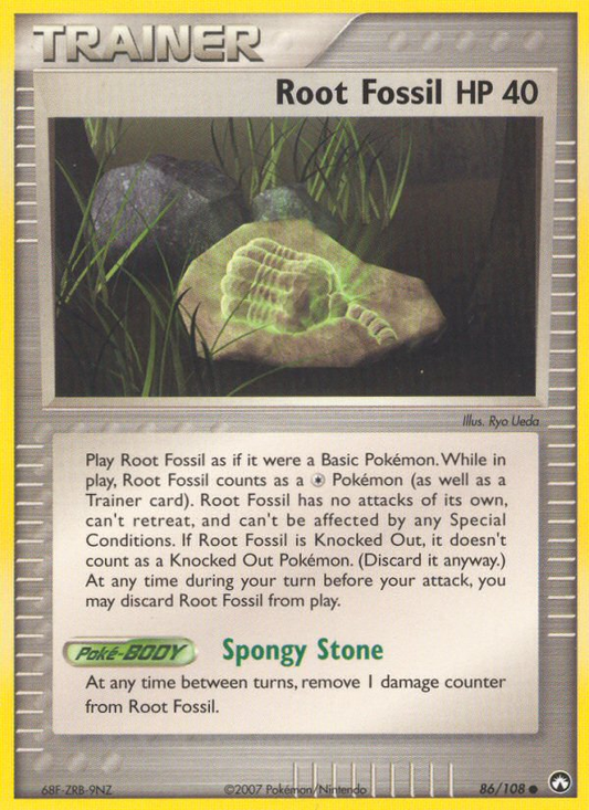 Root Fossil 86/108 Common | Power Keepers | Pokemon Card
