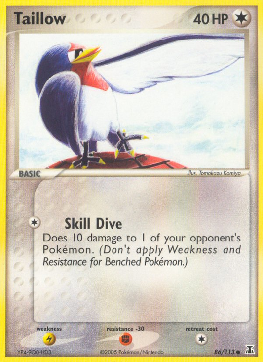 Taillow 86/113 Common | Delta Species | Pokemon Card