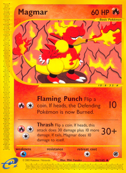 Magmar 86/165 Uncommon | Expedition Base Set | Pokemon Card