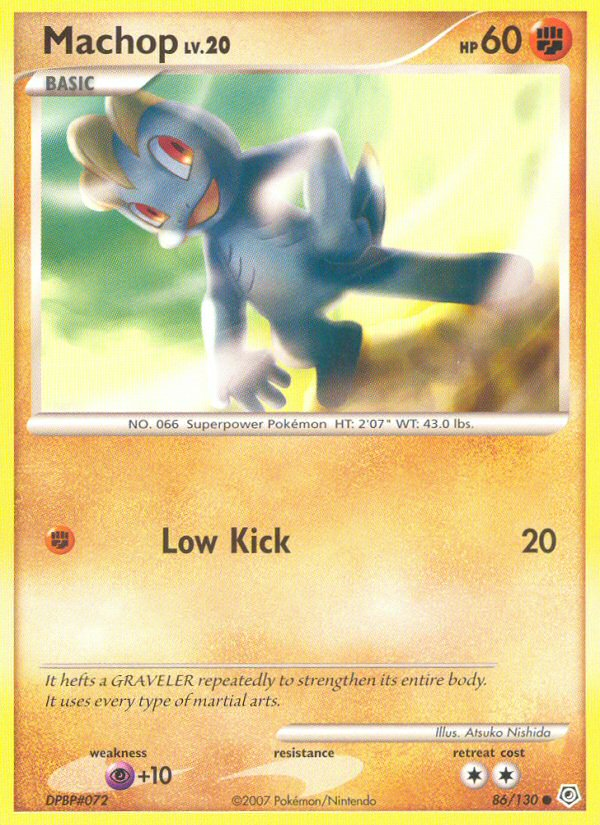Machop 86/130 Common | Diamond & Pearl | Pokemon Card