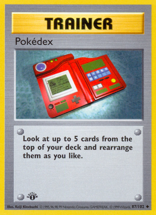 Pokédex 87/102 Uncommon | Base | Pokemon Card