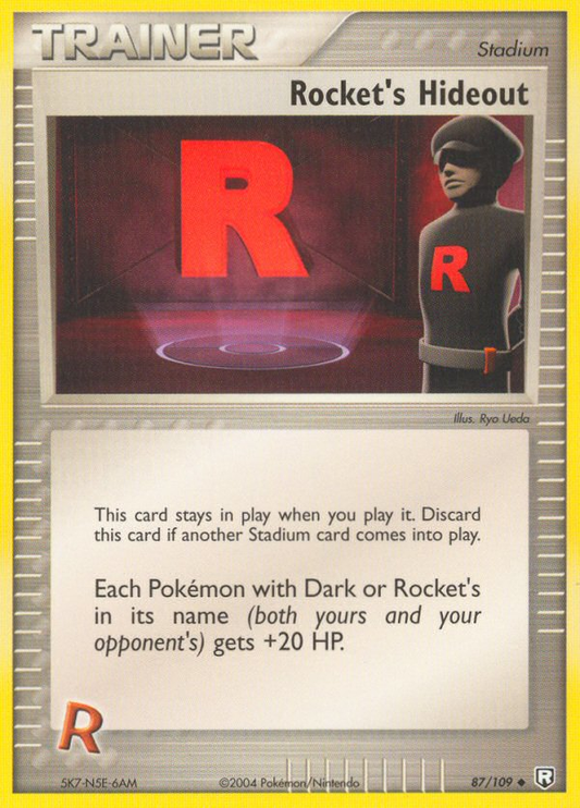 Rocket's Hideout 87/109 Uncommon | Team Rocket Returns | Pokemon Card