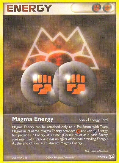 Magma Energy 87/95 Uncommon | Team Magma vs Team Aqua | Pokemon Card